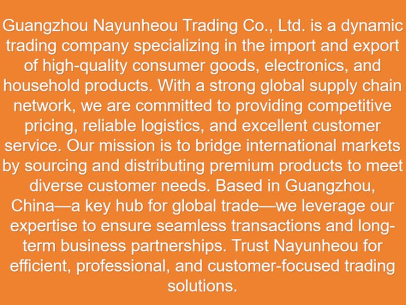Guang zhou shi nayunheou mao yi Co., Ltd.